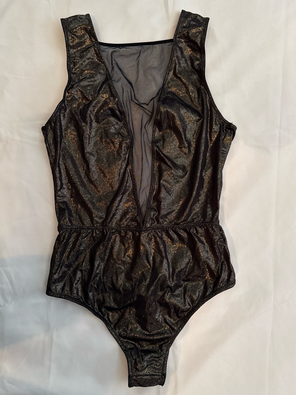 Victoria's Secret Black Shimmer One-Piece Bodysuit